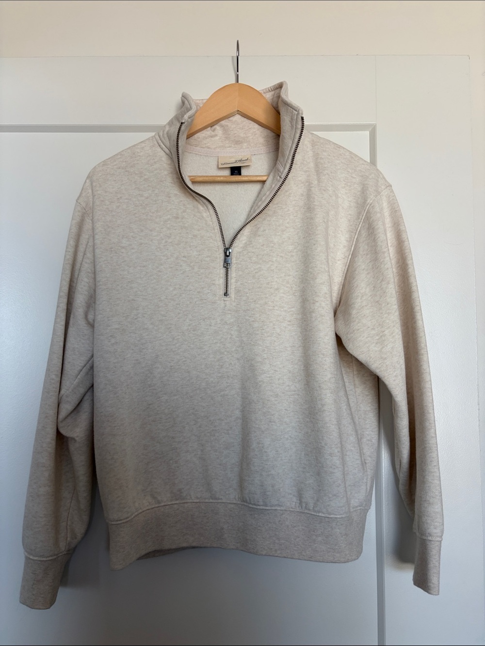 Women’s Half-Zip Pullover Sweater - Cream